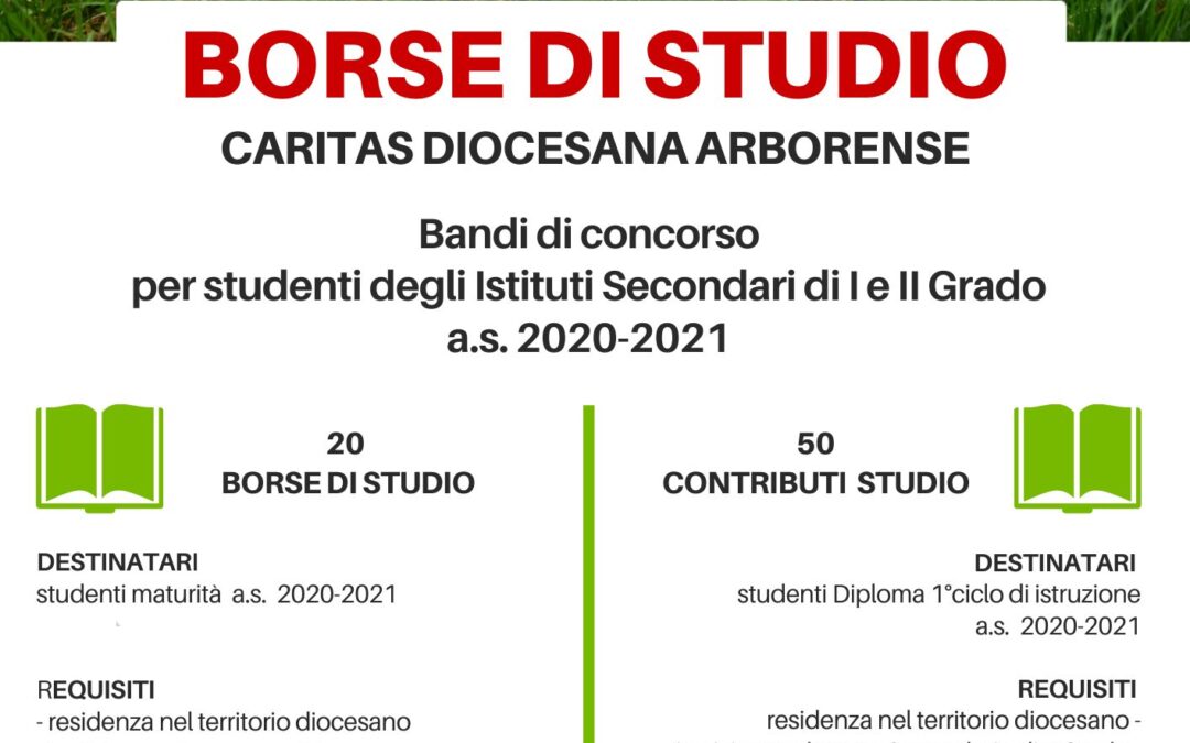 Borse di studio a.s. 2020-2021                Studenti degli Istituti Secondari di I e II Grado