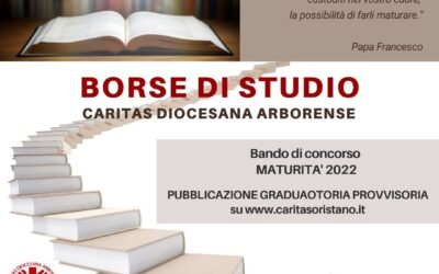 BANDO BORSE DI STUDIO – MATURITÀ 2022 PUBBLICAZIONE GRADUATORIa PROVVISORIa